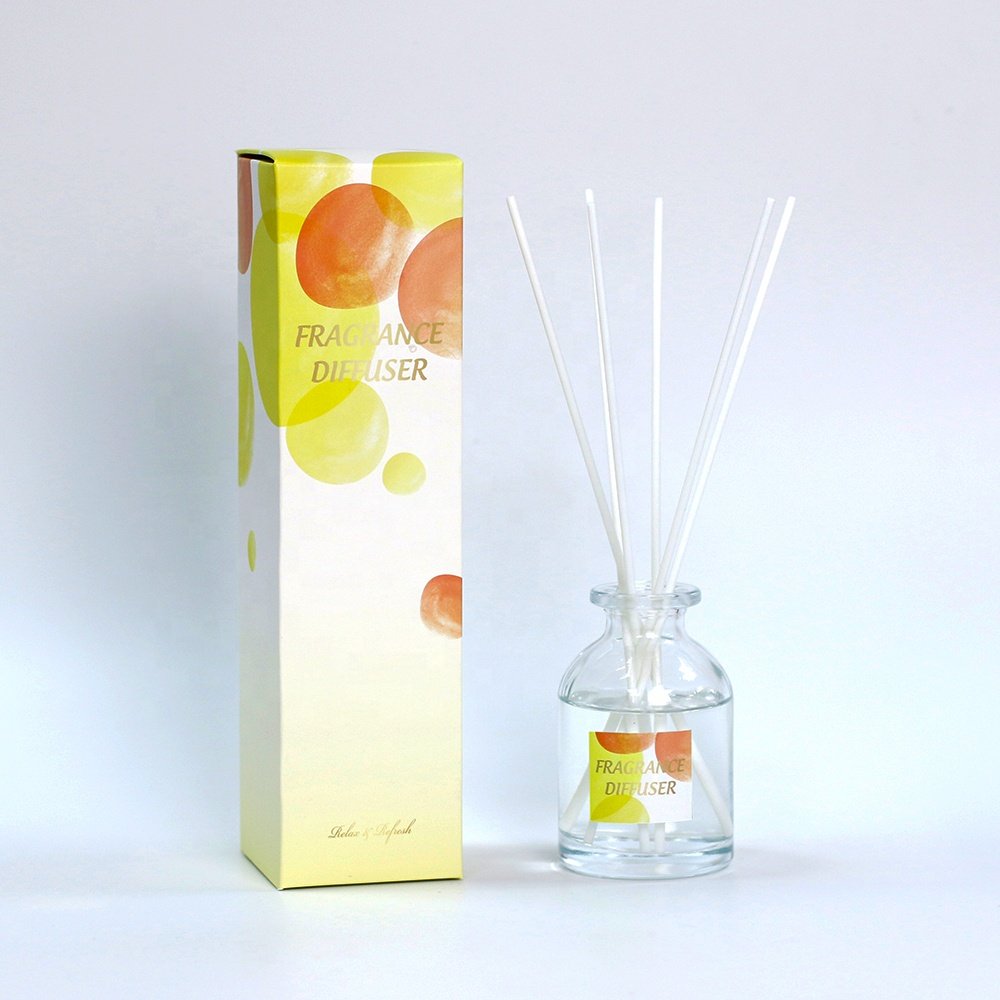 100ml Factory direct sale wholesale or custom luxury glass bottle aromatherapy scented essential oil fragrance reed diffuser OEM