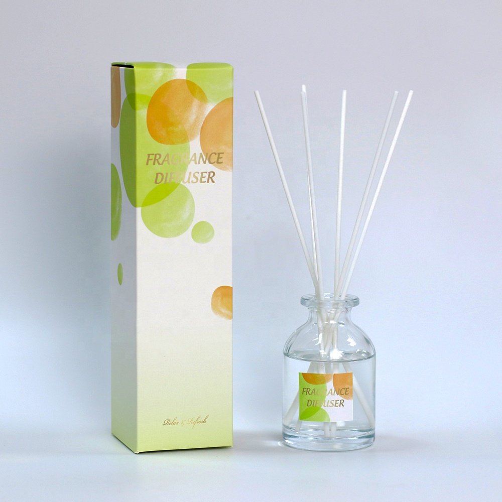 100ml Factory direct sale wholesale or custom luxury glass bottle aromatherapy scented essential oil fragrance reed diffuser OEM