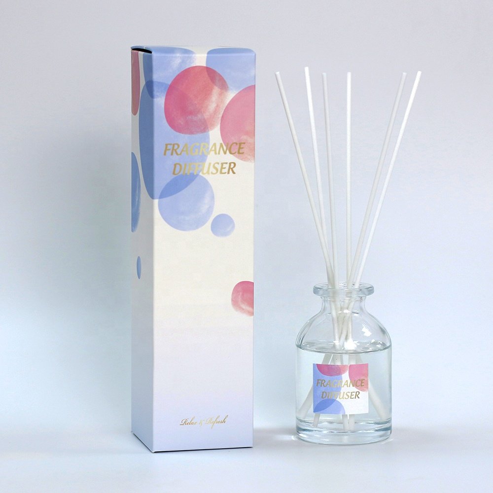 100ml Factory direct sale wholesale or custom luxury glass bottle aromatherapy scented essential oil fragrance reed diffuser OEM