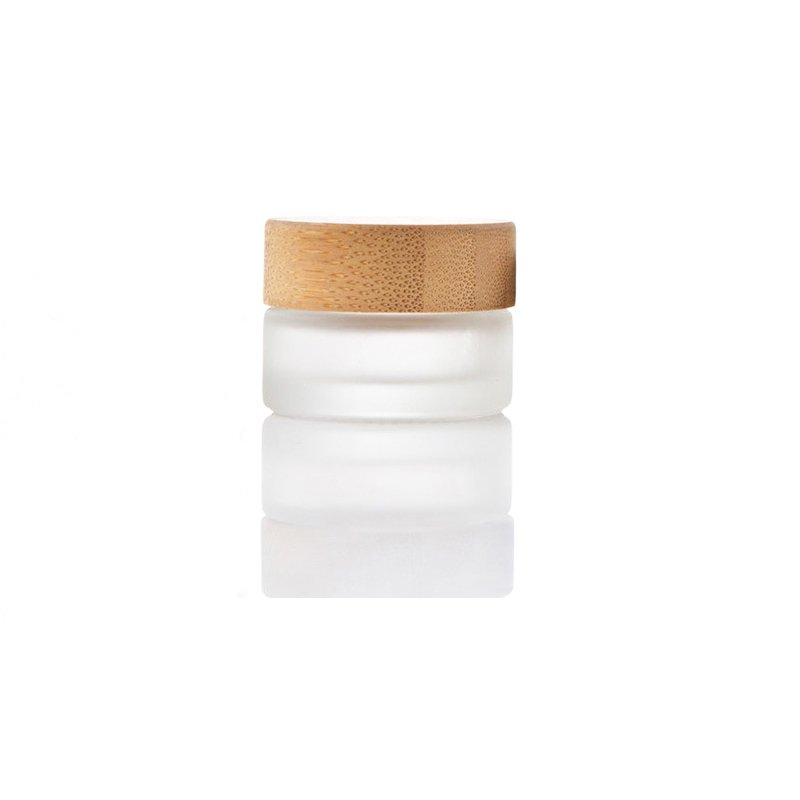 5g 10g 20g 30g 50g 100g glass Jars bamboo Lids glass jar bamboo lid glass bottle