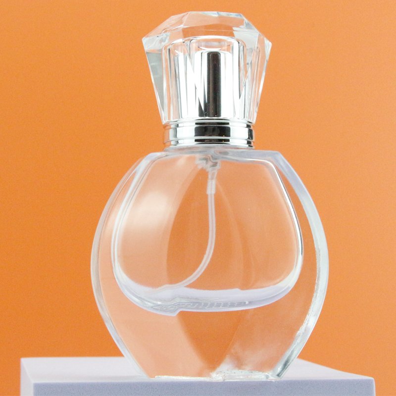 Wholesale stylish 30ml empty nice heavy bottom aluminium nozzles fine mist spray glass decant perfume bottles of parfum