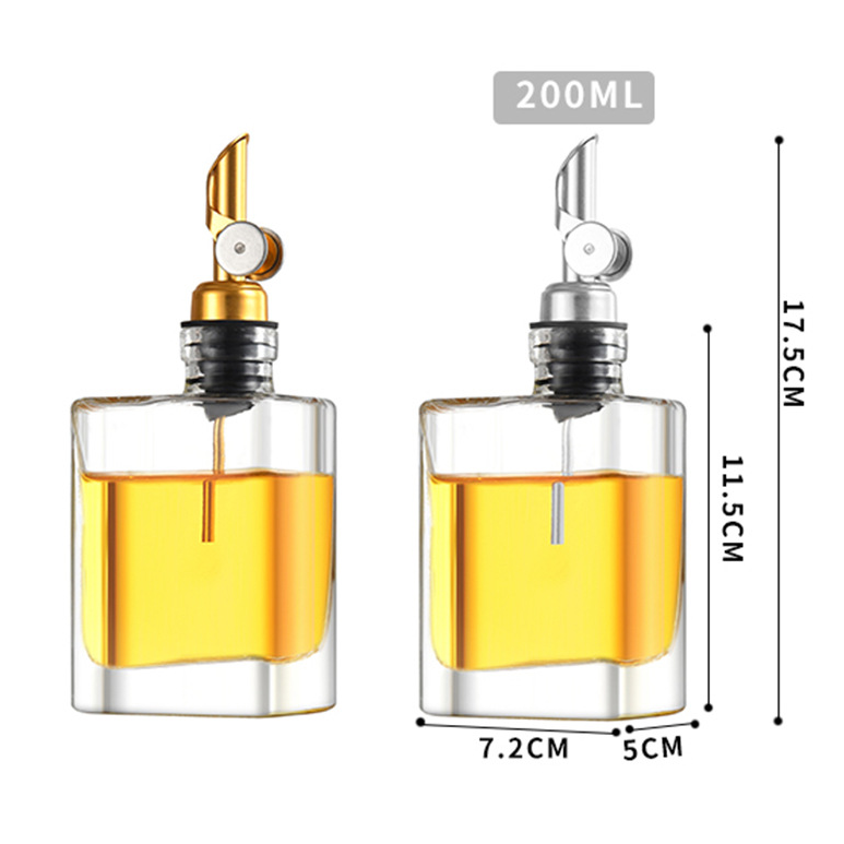 Wholesale hot selling new portable for kitchen olive oil wine pour kitchen coffee syrup dispenser Glass bottles