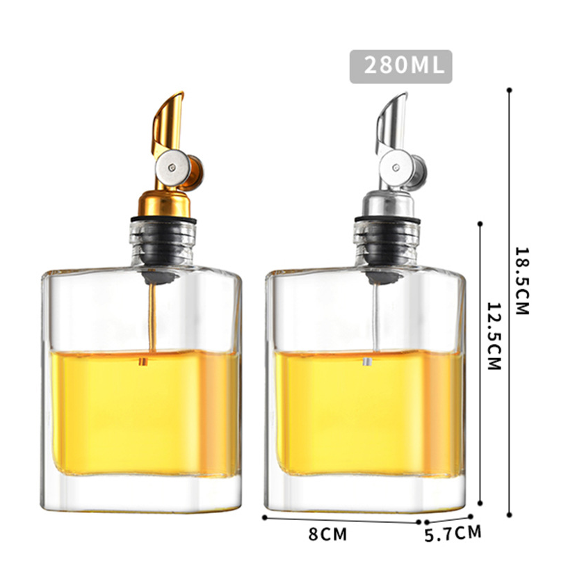 Wholesale hot selling new portable for kitchen olive oil wine pour kitchen coffee syrup dispenser Glass bottles
