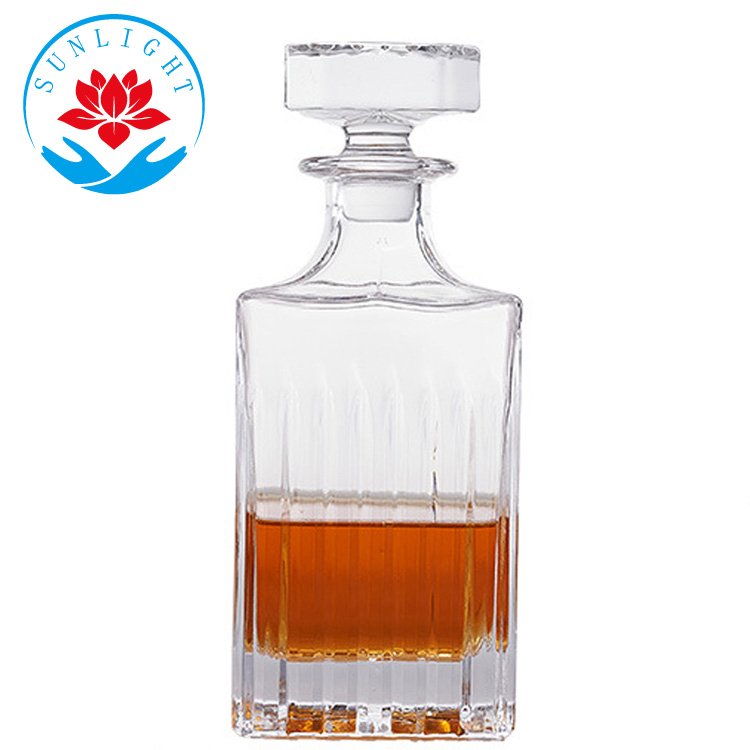 Factory Wholesale Whiskey Liquor 700ml 750ml Glass Bottle,16 OZ Unbreakable Whiskey Glass Bottles With Lid