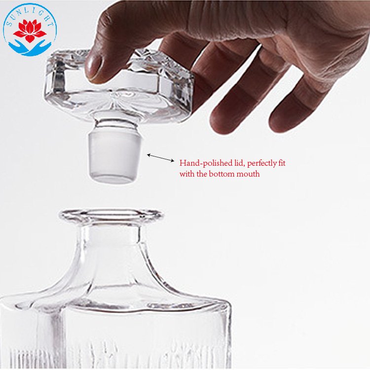 Factory Wholesale Whiskey Liquor 700ml 750ml Glass Bottle,16 OZ Unbreakable Whiskey Glass Bottles With Lid