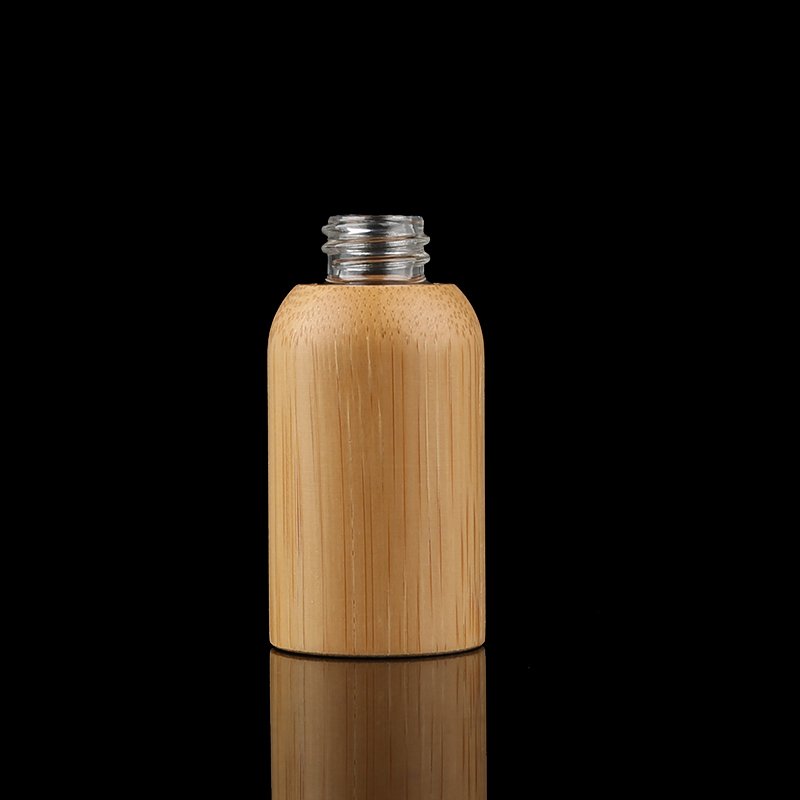 5ml 10ml 15ml 30ml 50ml 100ml Bamboo Cap Oil Dropped Glass Inner Bottle Bamboo Essential Oil Dropper Bottle with Dropper