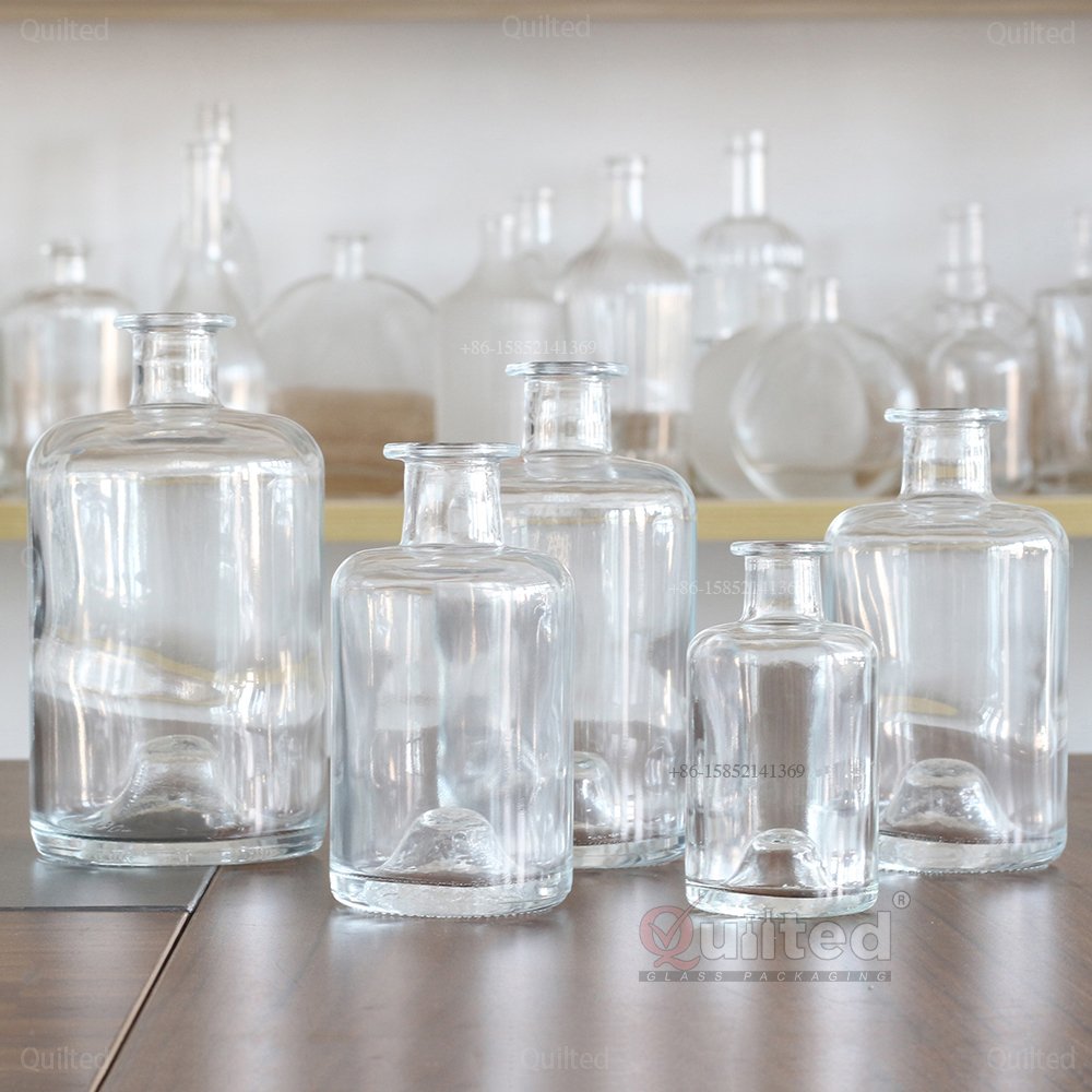 100ml 200ml 375ml 500ml 700ml 750ml Wholesale Vodka Gin Spirits Liquor Glass Bottles