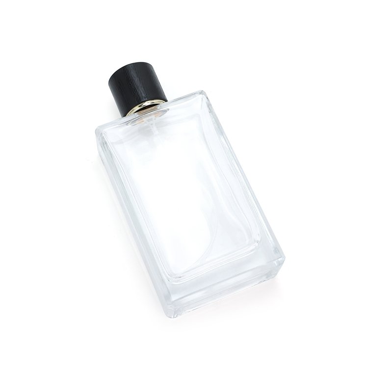 30ml 50ml100ml Wholesale New Design Parfum Packaging Clear Flat Square Empty Luxury Perfume Spray Glass Bottles