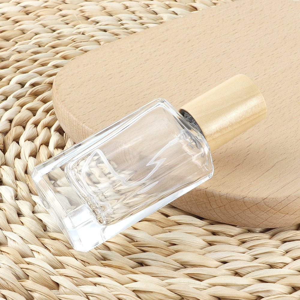 Perfume Spray Bottle 10ml Label Custom Luxury Empty Mini Square Perfume Oil Spray Glass Bottle 10ml