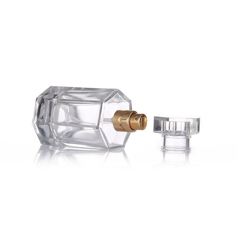 50ml Luxury Rectangle Man/Woman Perfume Spray Perfume Glass Bottle With Atomizer And Fine Mist Sprayer