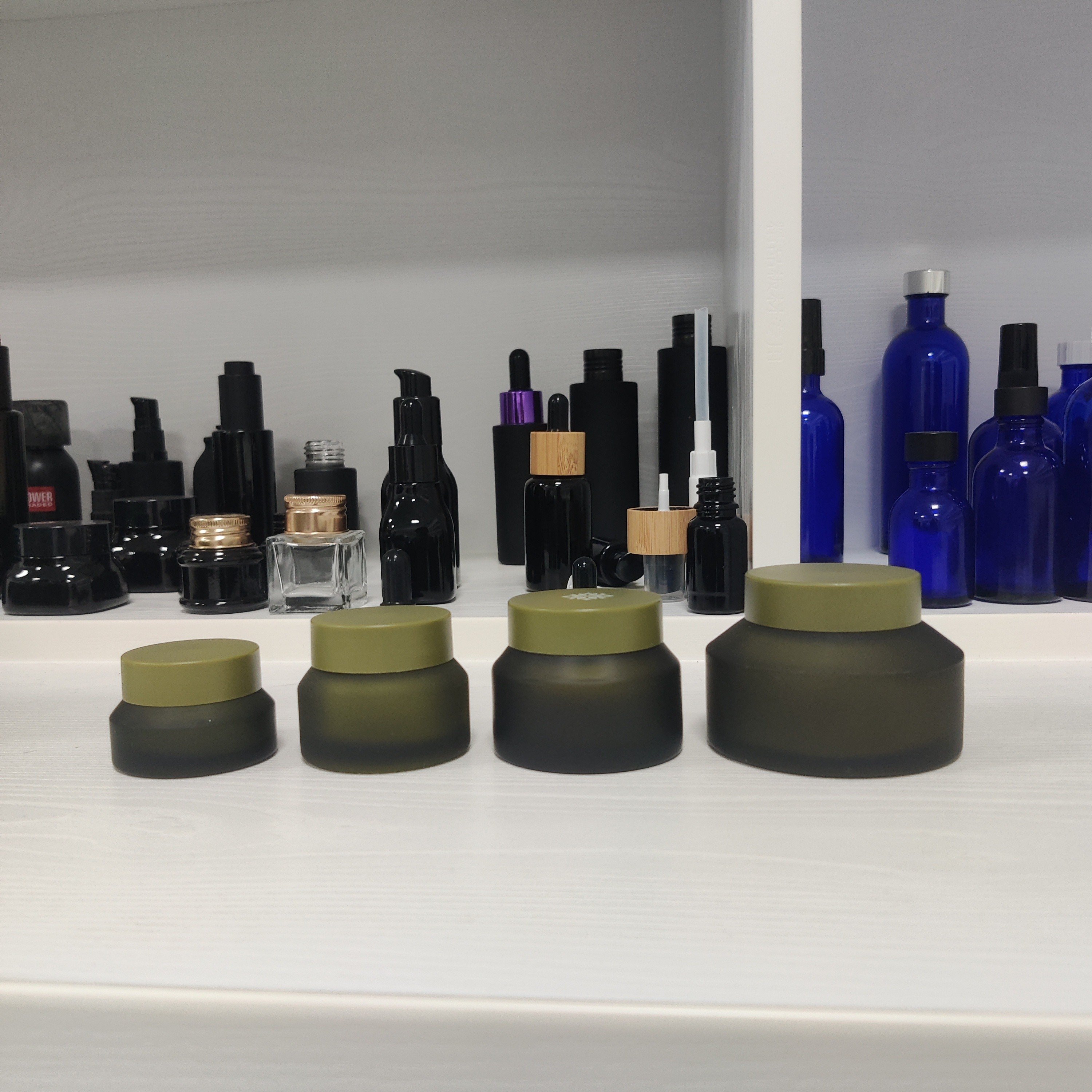 Low MOQ 250ml/500ml/750ml/1000ml dark green square olive oil tea oil bottle fermentation bottle walnut oil glass bottle