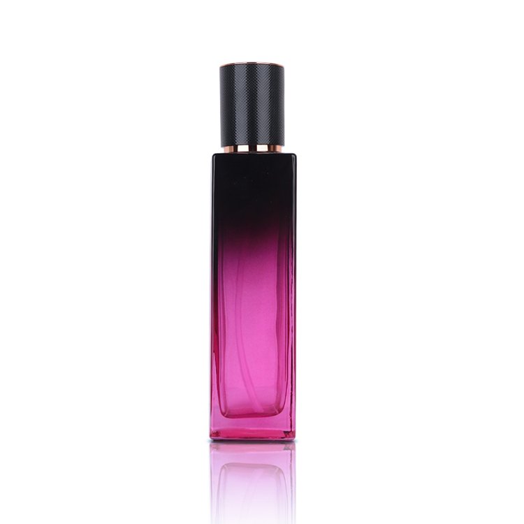 Unique star shaped glass purple color gradient perfume bottle cosmetics skin care package glass set luxury skin care package