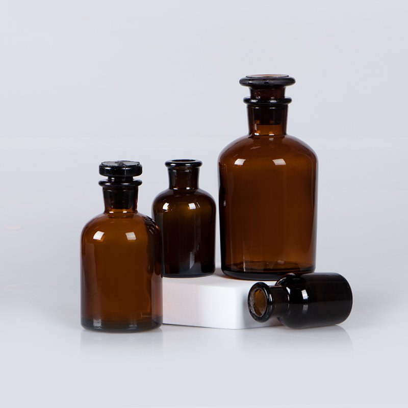 A series volume narrow neck amber empty reagent chemical medicine glass bottles pharmaceutical bottles