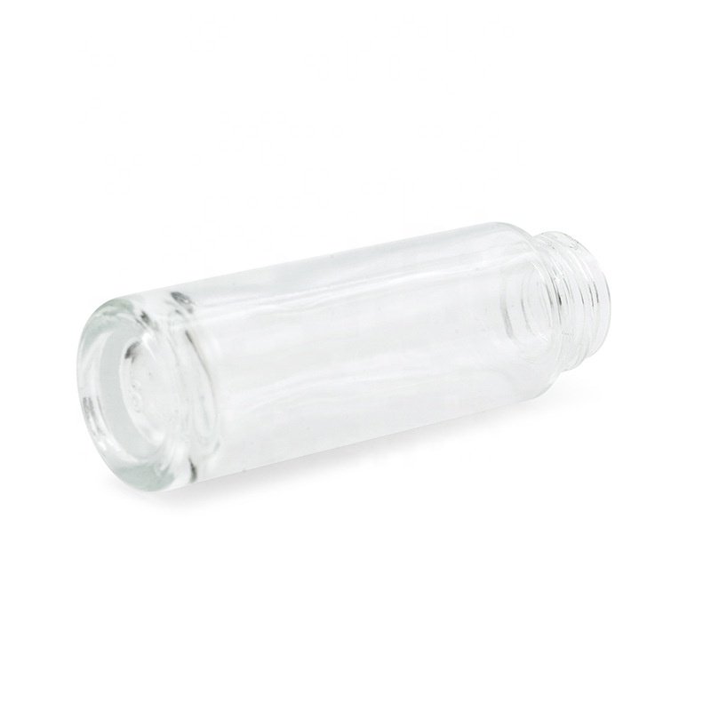 hot sale 10ml 15ml clear quality dropper bottle red frosted essential oil cosmetic glass bottle with dropper