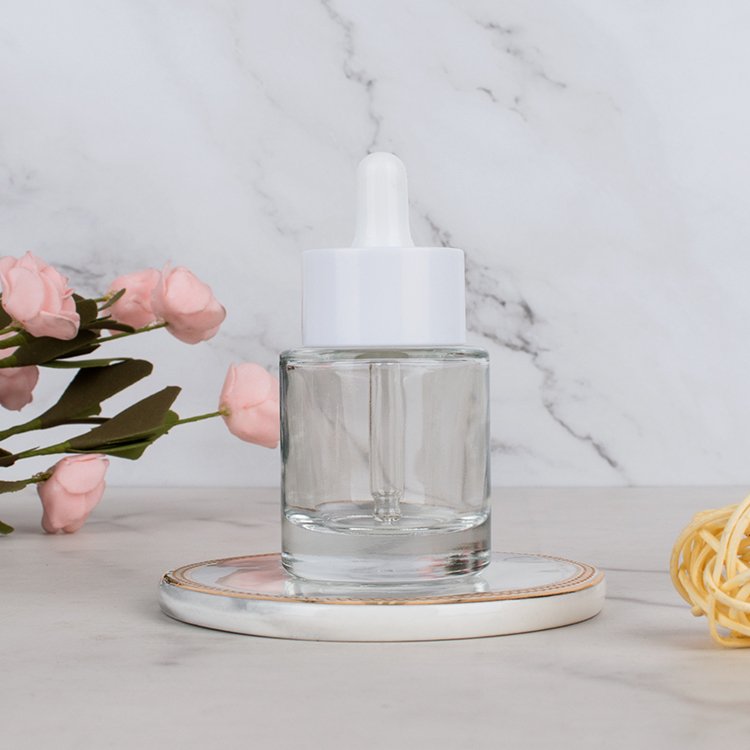 Custom Logo 20ml 30ml 60ml 80ml Cosmetic Face Essential Oil Serum Bottle Oil Bottle Dropper Bottle Frosted Cosmetics Glass