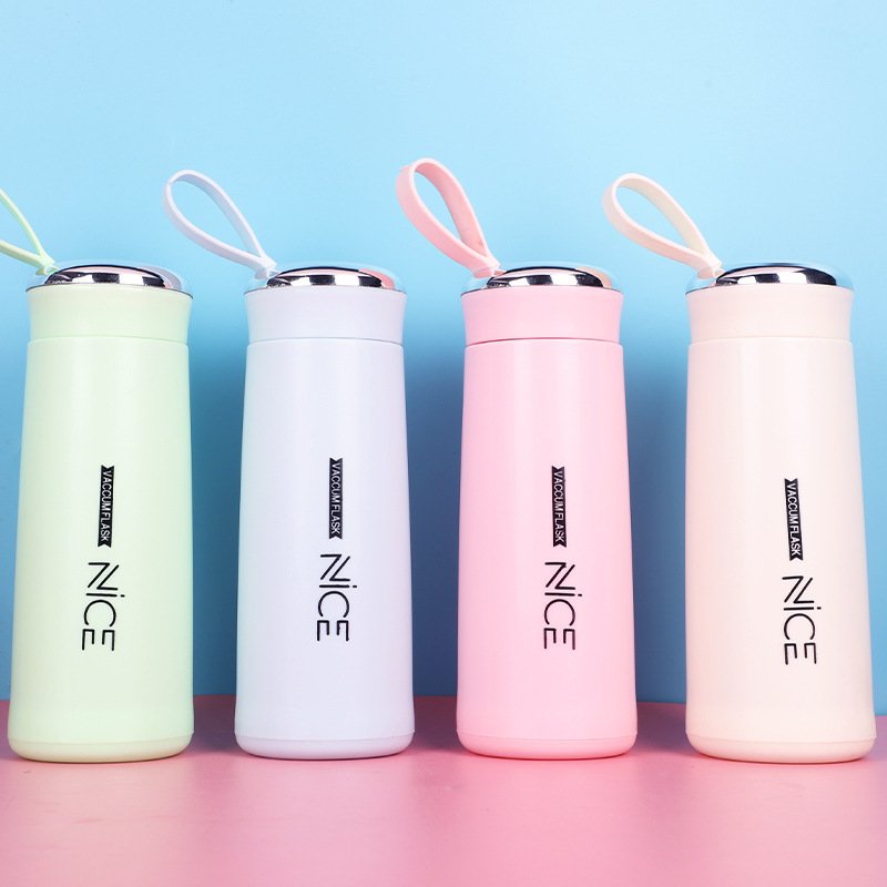 Manufacturer Cheaper Hiking Outdoor Sport Hot and Cold Water Children School Cute Gift Glass Water Bottle
