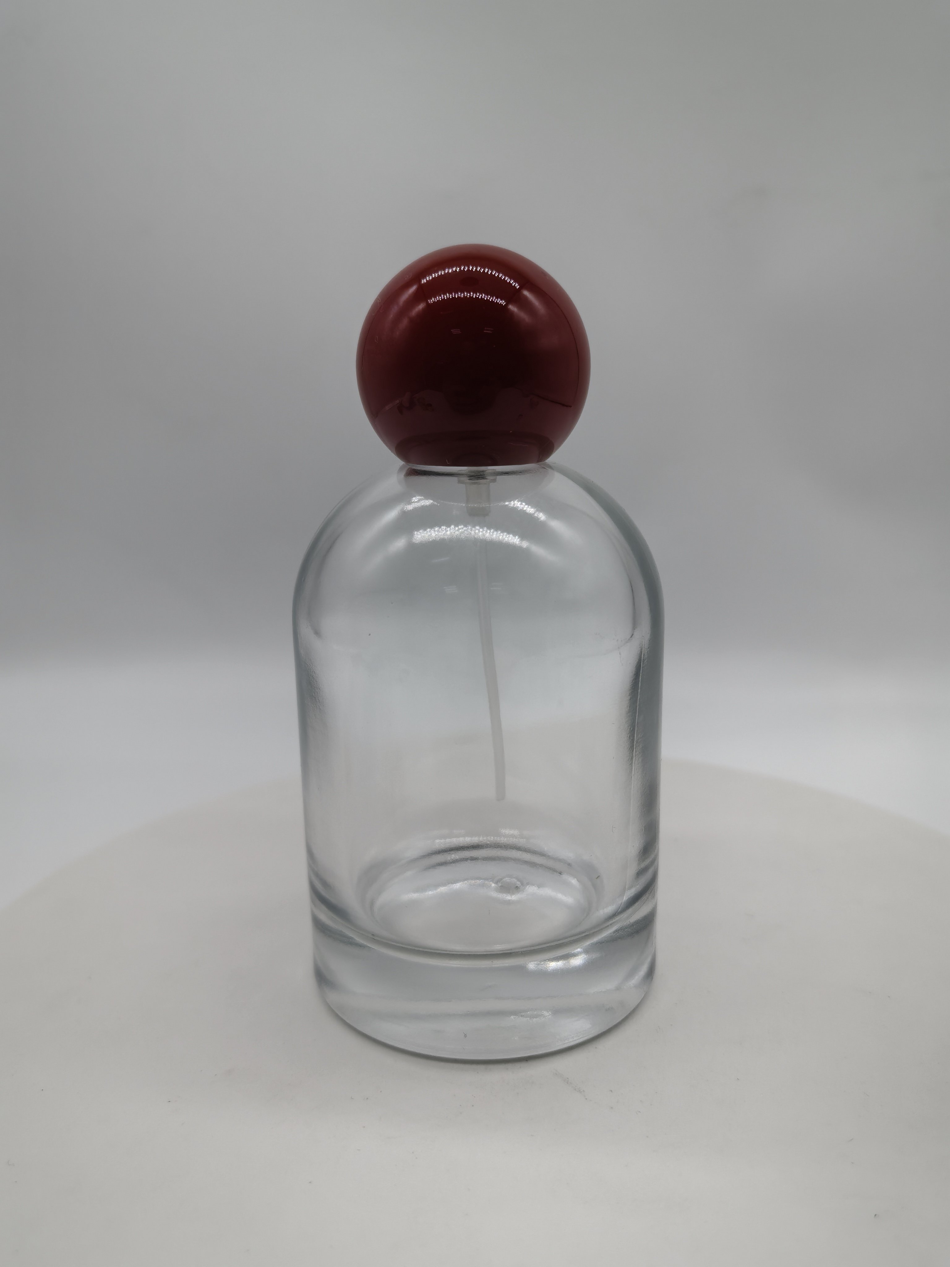 hot sale empty luxury 30ml 50ml 100ml FEA crimping pump clear fragrance all aluminum mist spray with cap perfume glass bottle