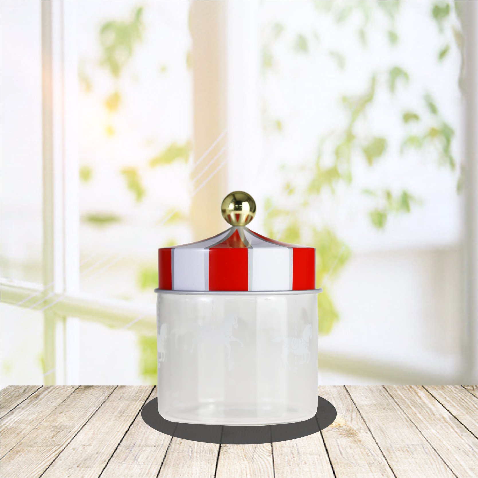 620ml 950ml 1300ml High borosilicate Transparent Machine Made Glass Nut Storage Glass jar with Lid Bottle Glass Jar set