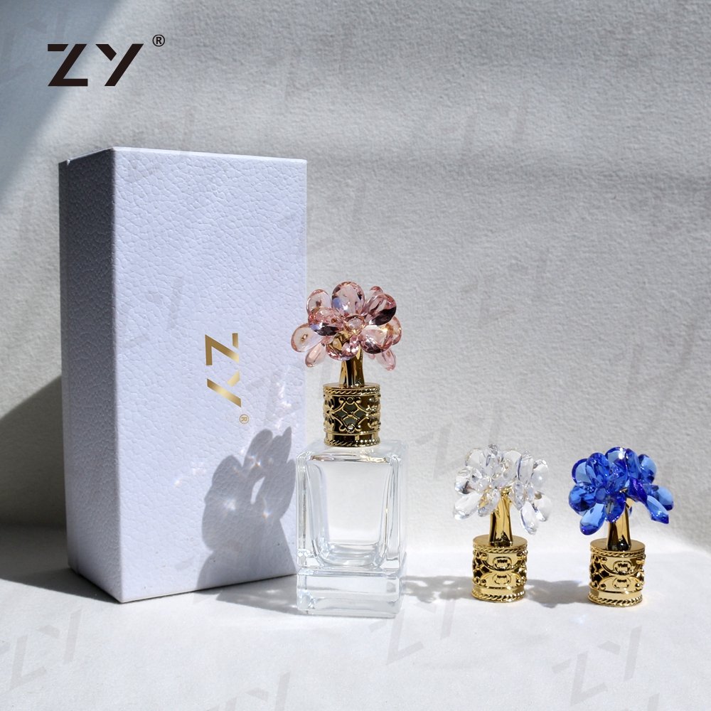 Fragrance Wholesale Cylinder Round Custom Refillable Clear Luxury 100Ml 50Ml Empty Spray Packaging Perfume Glass Bottle With Box
