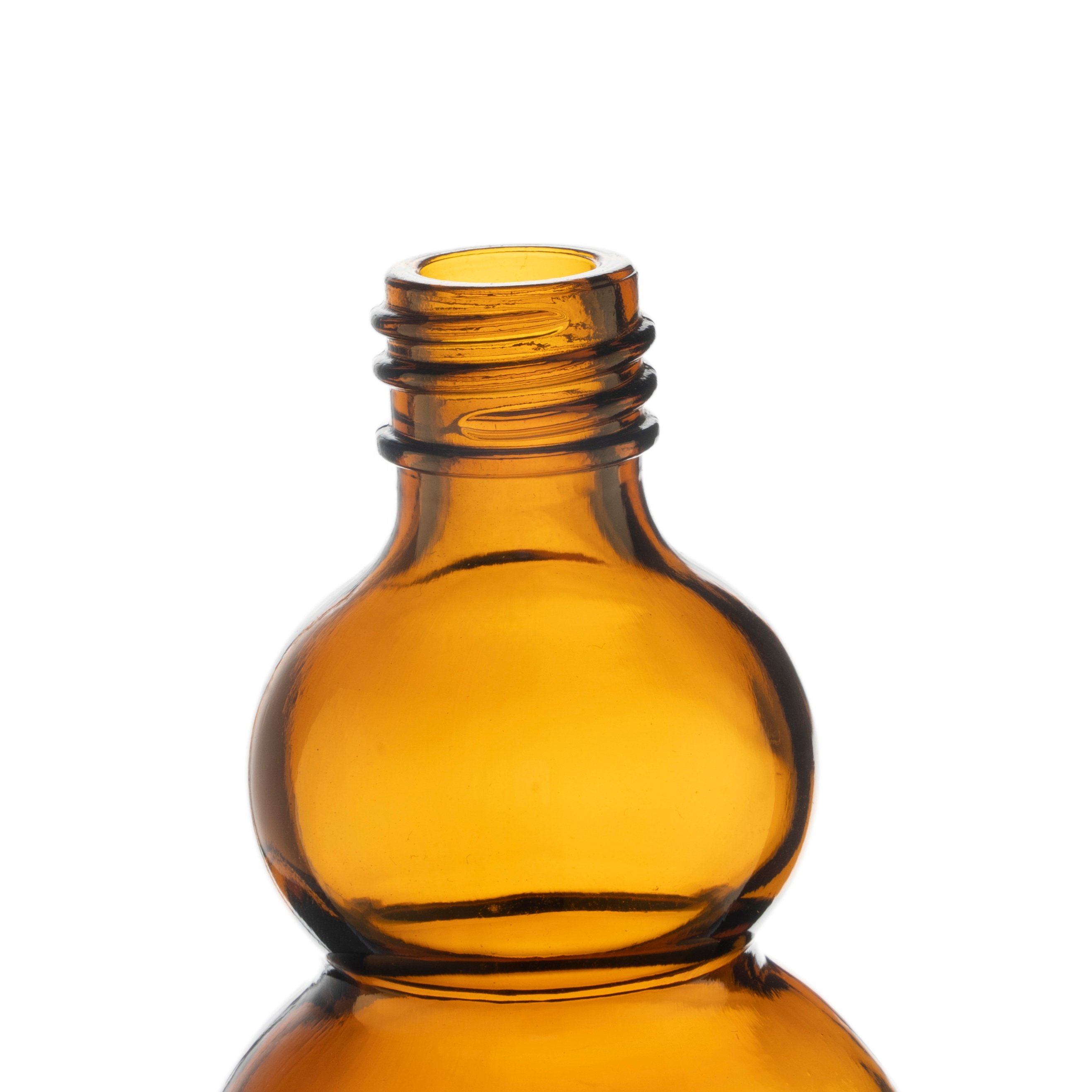 Berlin Packaging Gourd 100ml Amber Cosmetic Glass Bottle Hot Sale Premium Customized Mini Essential Oil Glass Dropper Bottle
