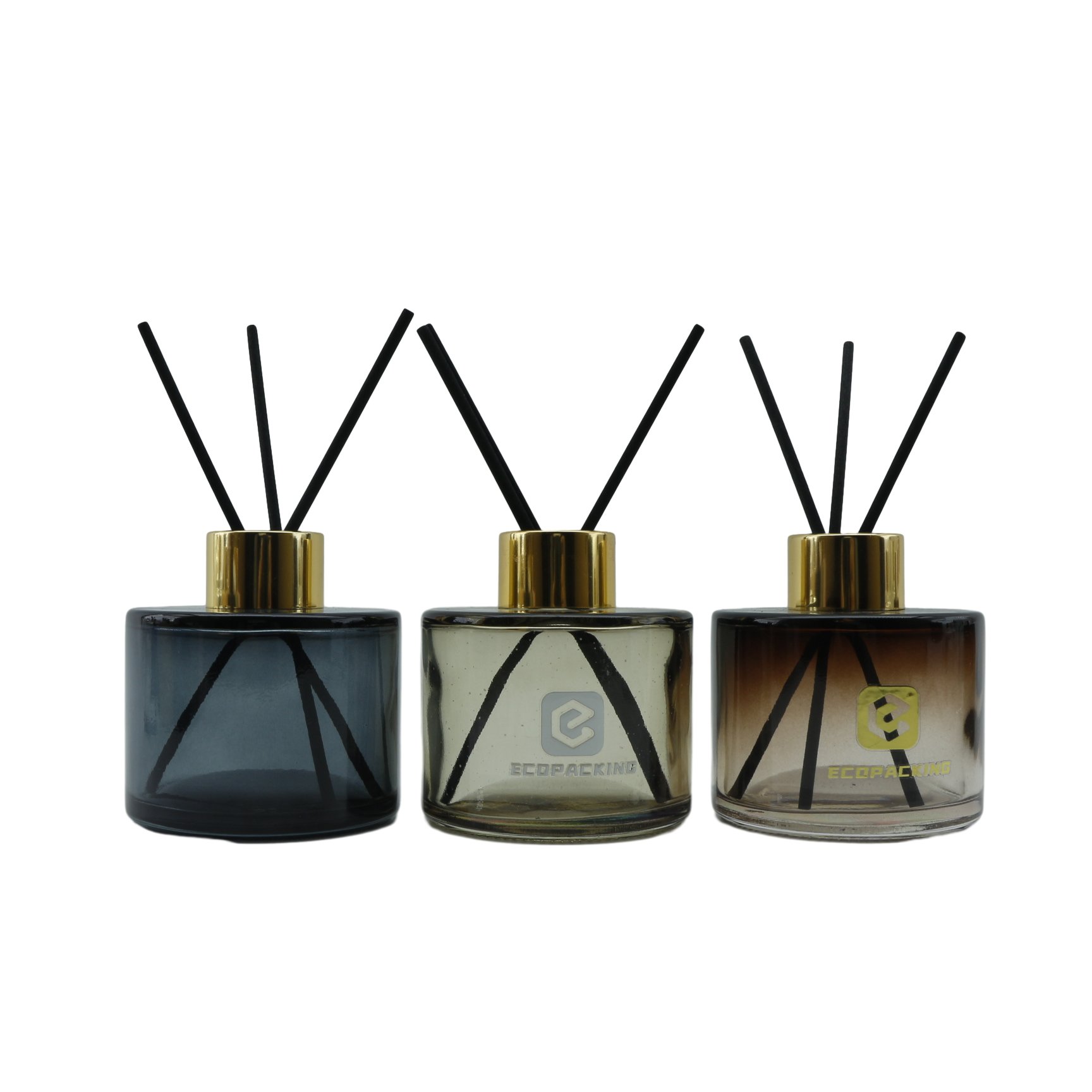 Luxury round glass diffuser bottle 50ml 100ml 150ml 200ml aroma diffuser bottle perfume diffuser bottle
