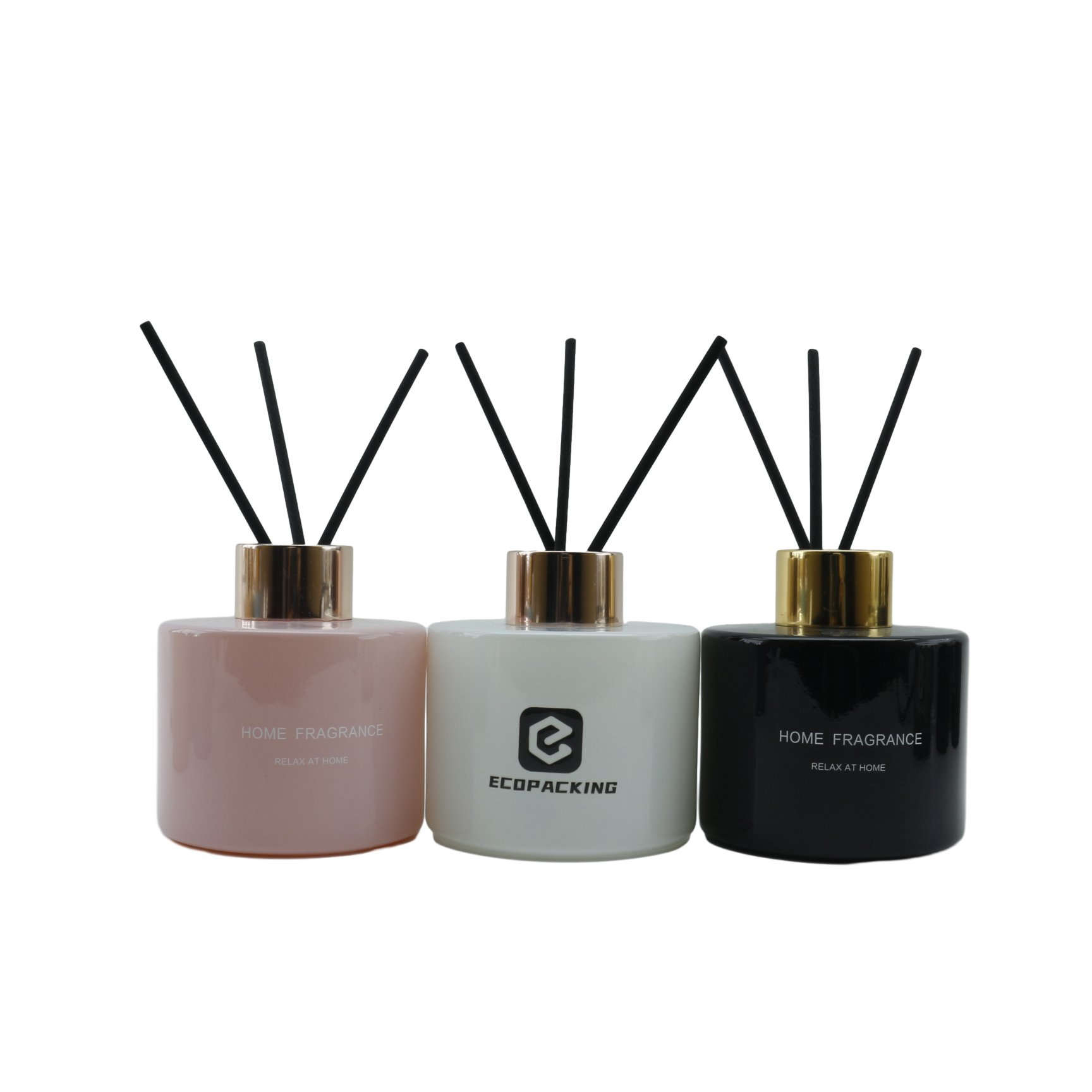 Luxury round glass diffuser bottle 50ml 100ml 150ml 200ml aroma diffuser bottle perfume diffuser bottle