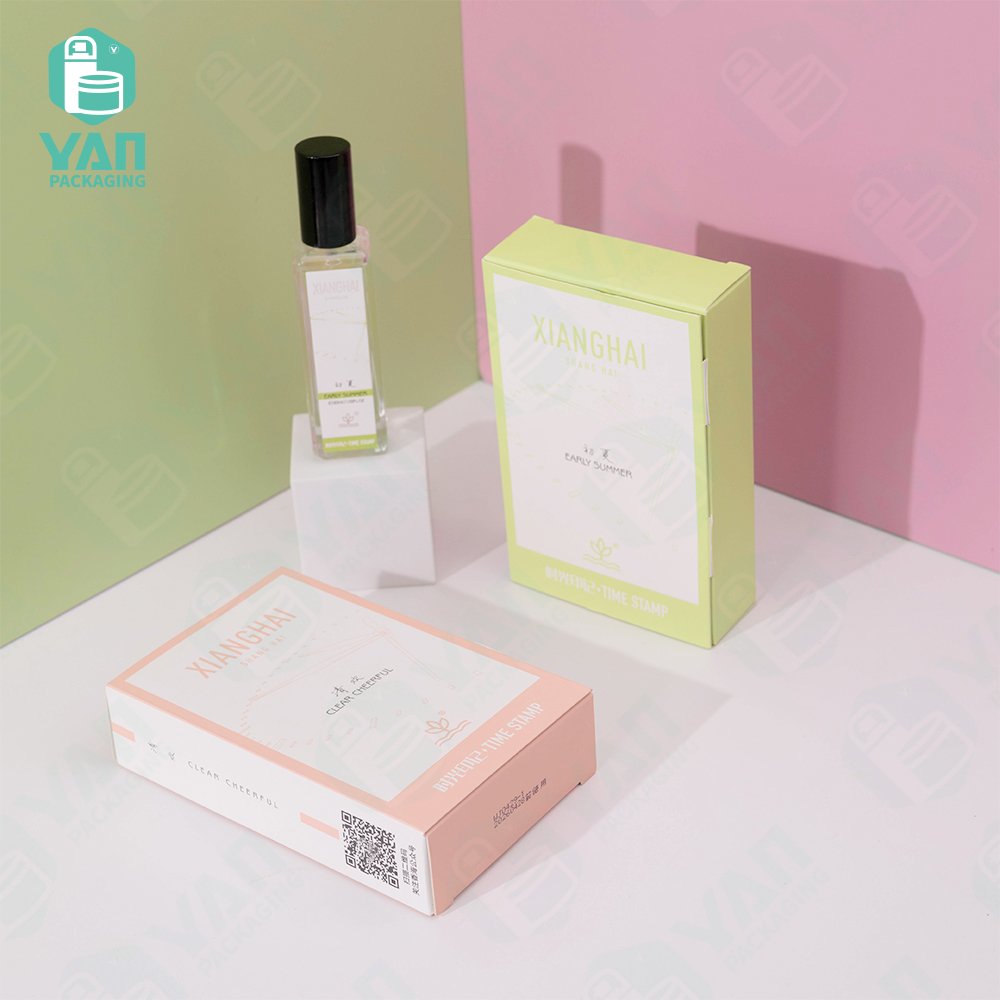 YAN Packaging 30ml square empty glass bottle luxury paper boxes cosmetic perfume packaging gift boxes