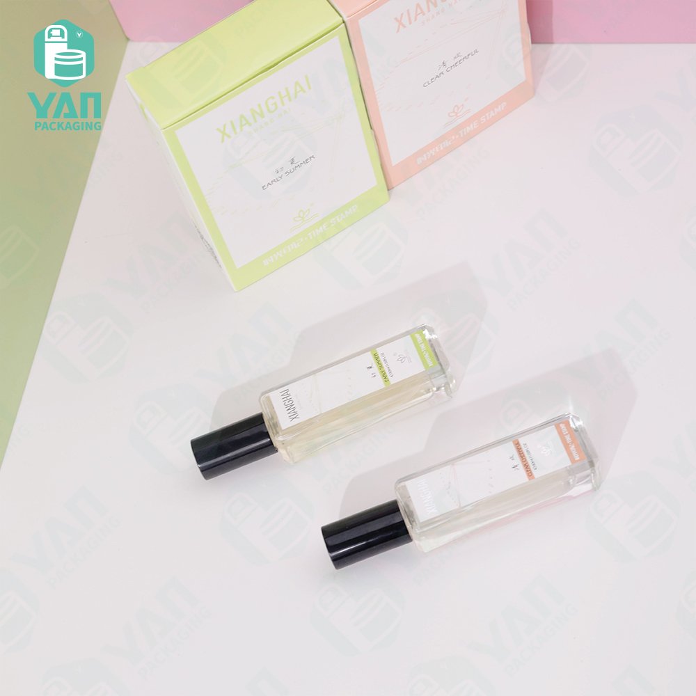 YAN Packaging 30ml square empty glass bottle luxury paper boxes cosmetic perfume packaging gift boxes