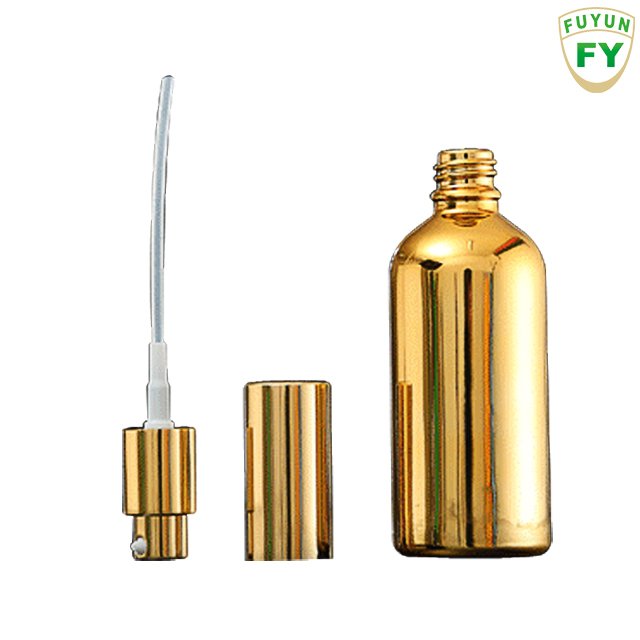 Fuyun in Stock Luxury Variety Size Gold Color Cosmetic Empty Perfume Spray Glass Pump Bottles