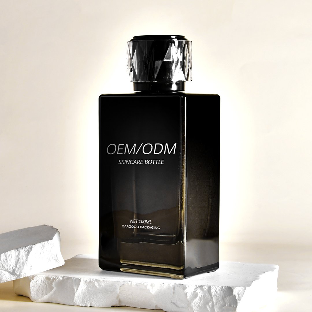 Luxury Stylish Perfume Bottle 100 Ml Square Perfume Bottle Parfum 100ml Perfume Glass Bottle For Gift