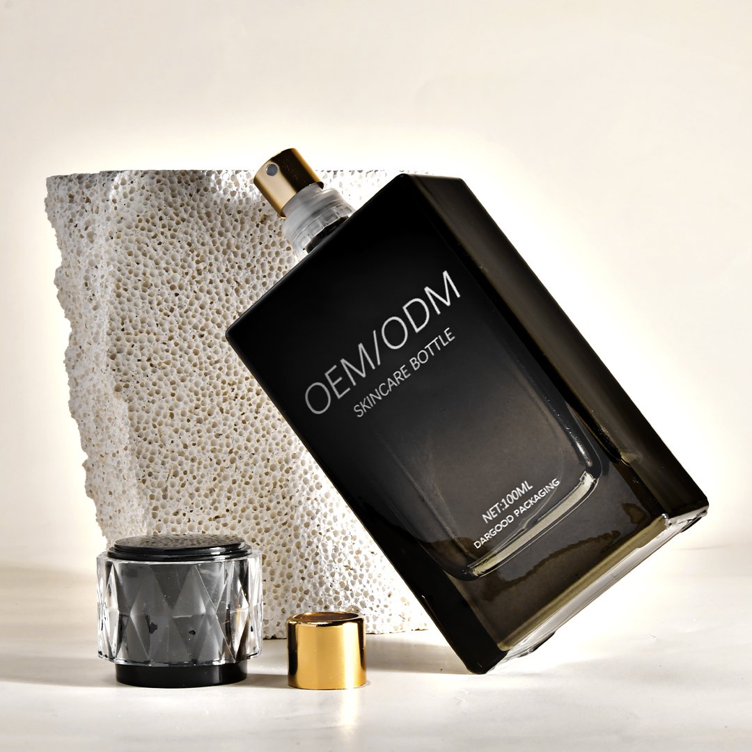 Luxury Stylish Perfume Bottle 100 Ml Square Perfume Bottle Parfum 100ml Perfume Glass Bottle For Gift