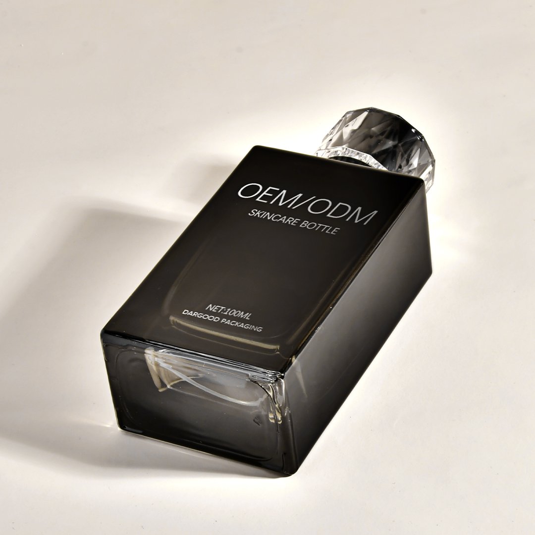 Luxury Stylish Perfume Bottle 100 Ml Square Perfume Bottle Parfum 100ml Perfume Glass Bottle For Gift