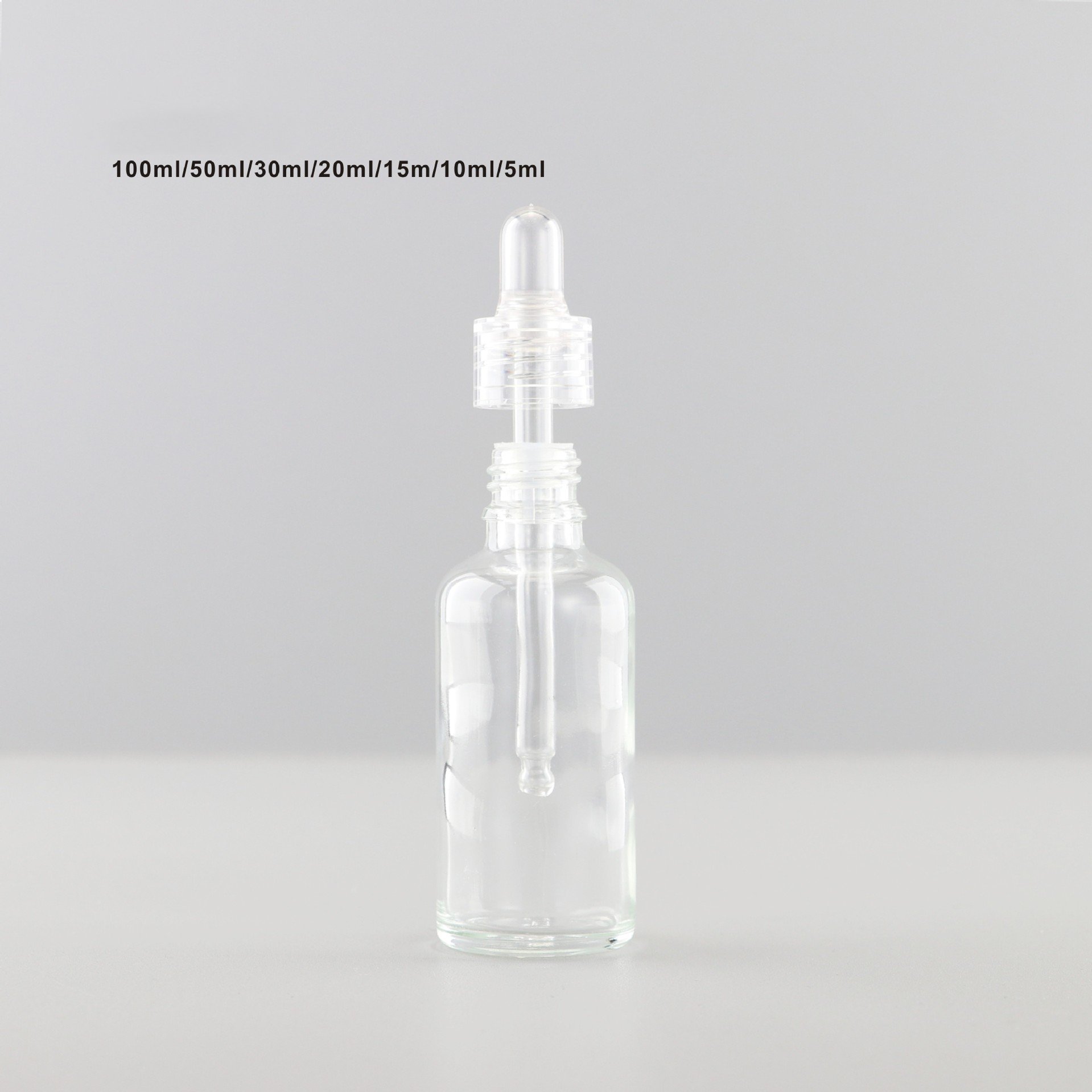Serum Bottle 30ml Essential Oil Glass Dropper Bottle 50ml 100ml Clear Glass