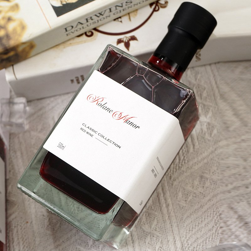 Custom Logo Square 500ml 750ml Wine Vodka Glass Bottle for Liquor Empty Gin Whiskey Spirit Bottles with Cap