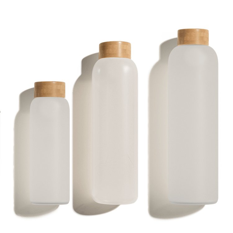 New promotion indoor and outdoor modern eco-friendly bpa free stocked gym custom 18oz 25 oz 32 oz 1L glass water bottles