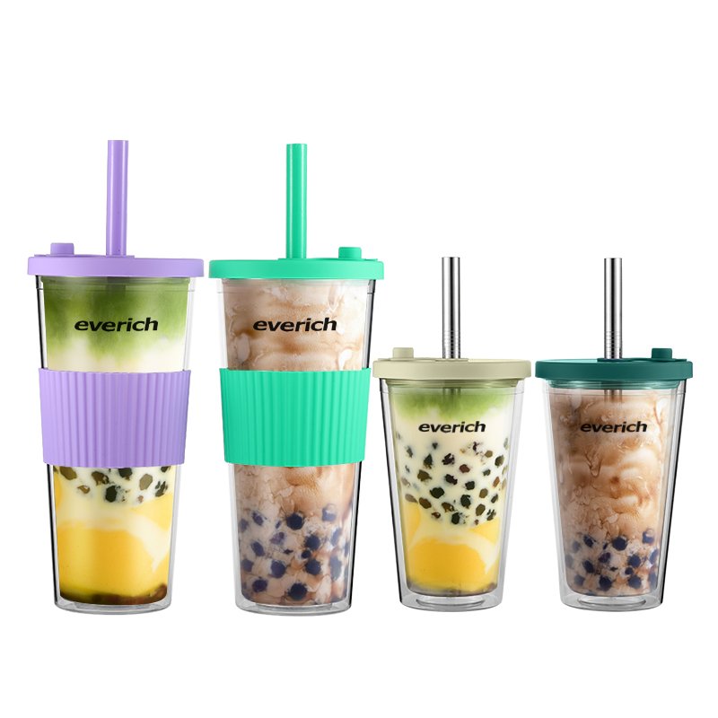 15oz Borosilicate Smoothie Glass Bottle Glass Tumbler With Silicone Sleeve Straw Mug With Bamboo Lid Glass Pipe Milk Cup