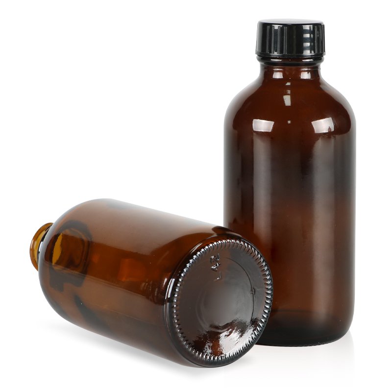 Different Kinds of Amber Frosted Amber Brown Clear Boston Round Glass Bottles with dropper