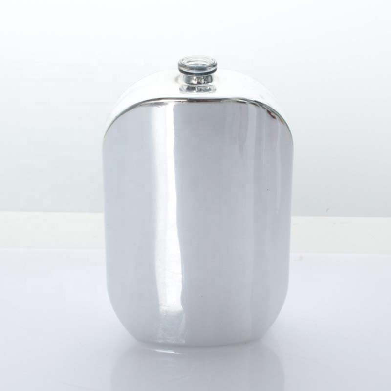 Luxury Frosted 100ml Perfume Bottle Flat Round Perfume Glass Bottle
