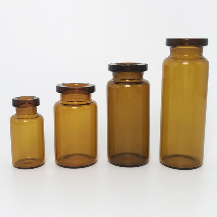 30ml Transparent Pharmaceutical Empty Small Glass Liquid Bottle Vial Wholesale glass vial bottles molded glass bottle