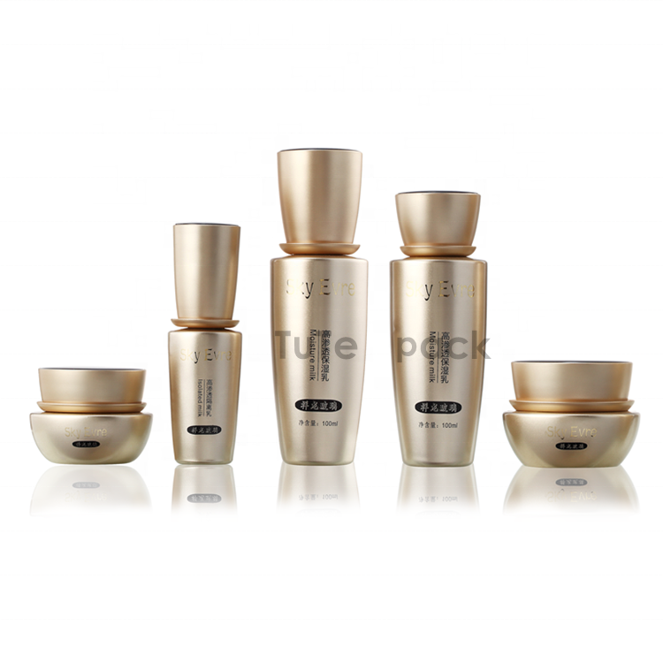 Frosted Glass Cosmetics Squeeze Bottle Sizes Flip Bottle Cosmetic Base Glass Bottles Scrub Empty Luxury