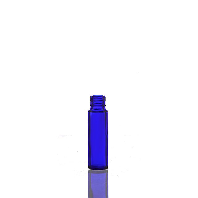 cobalt blue roll on essential oil glass bottle