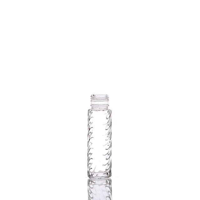 cobalt blue roll on essential oil glass bottle