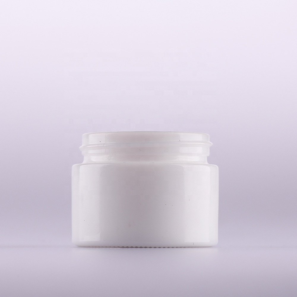 50 ml opal white glass jar 50g empty cosmetic storage jar high quality opaque white glass jar 50ml