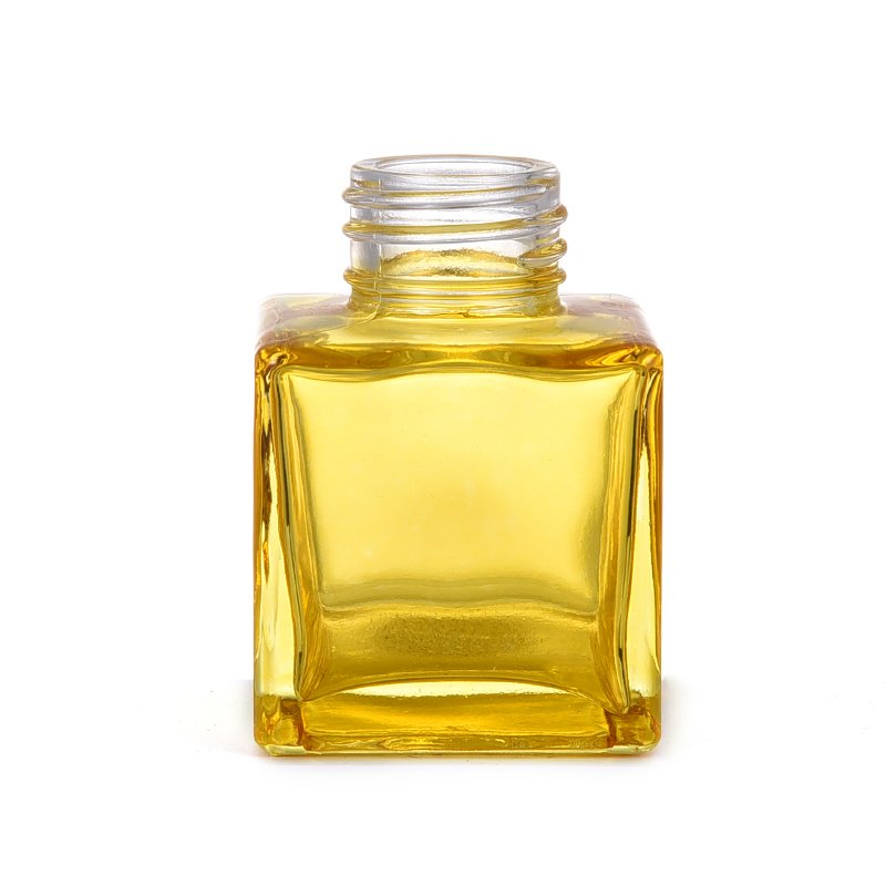 Selling 60ml luxury perfume glass bottle 25 Screw perfume glass bottle Yellow clear empty perfume bottle