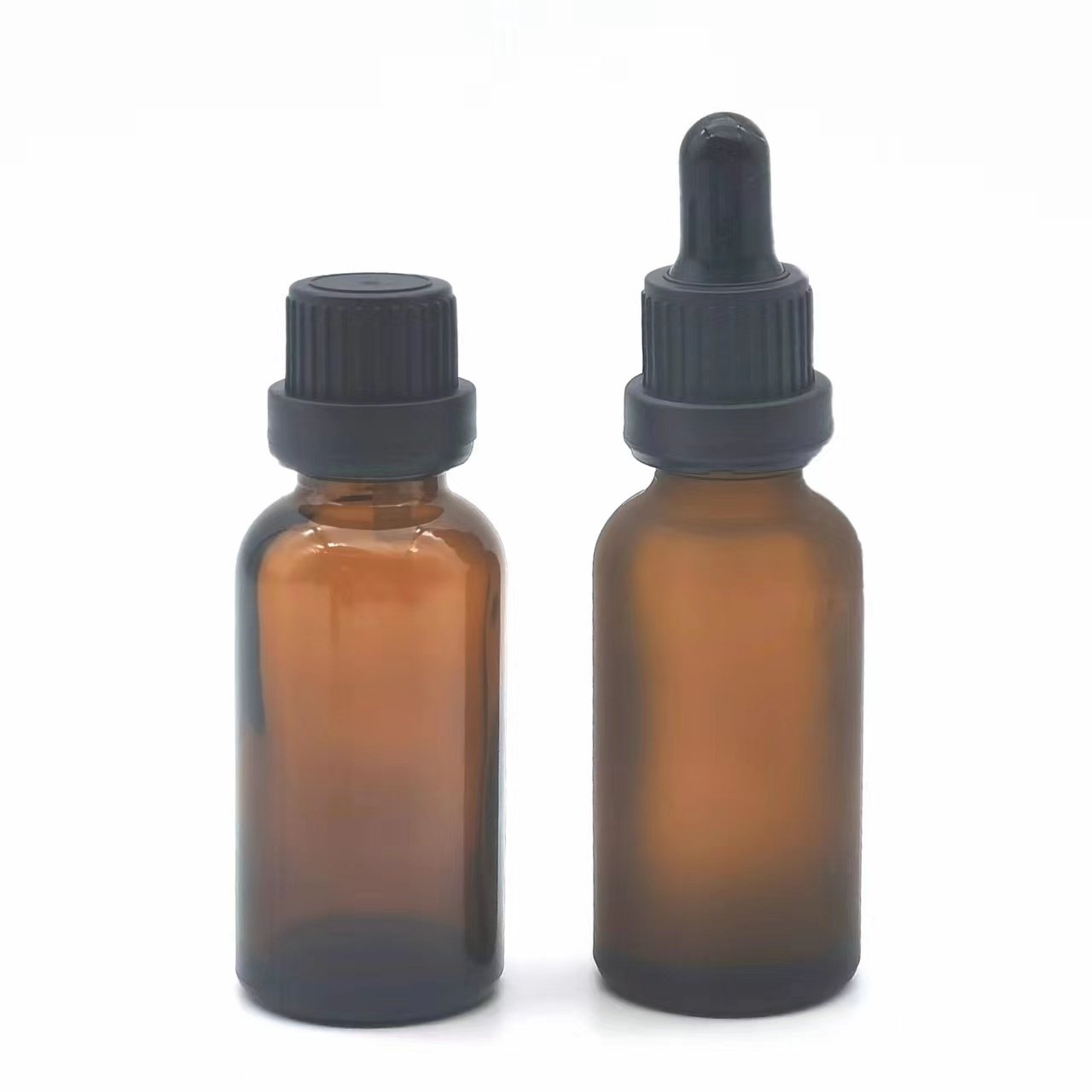 Spot 30ml 50ml 1oz Essential Oil Amber Brown Frosted Glass Bottle Wholesale Brown Frosted Cosmetics Glass Bottle