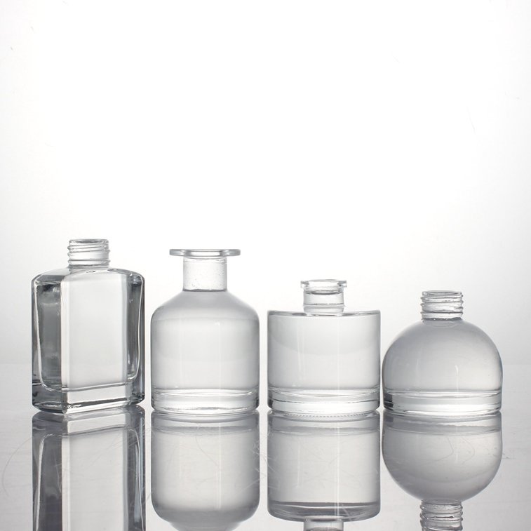 perfume clear reed glass aromatherapy bottle glass perfume bottle 30ml 50ml 100ml square glass bottle