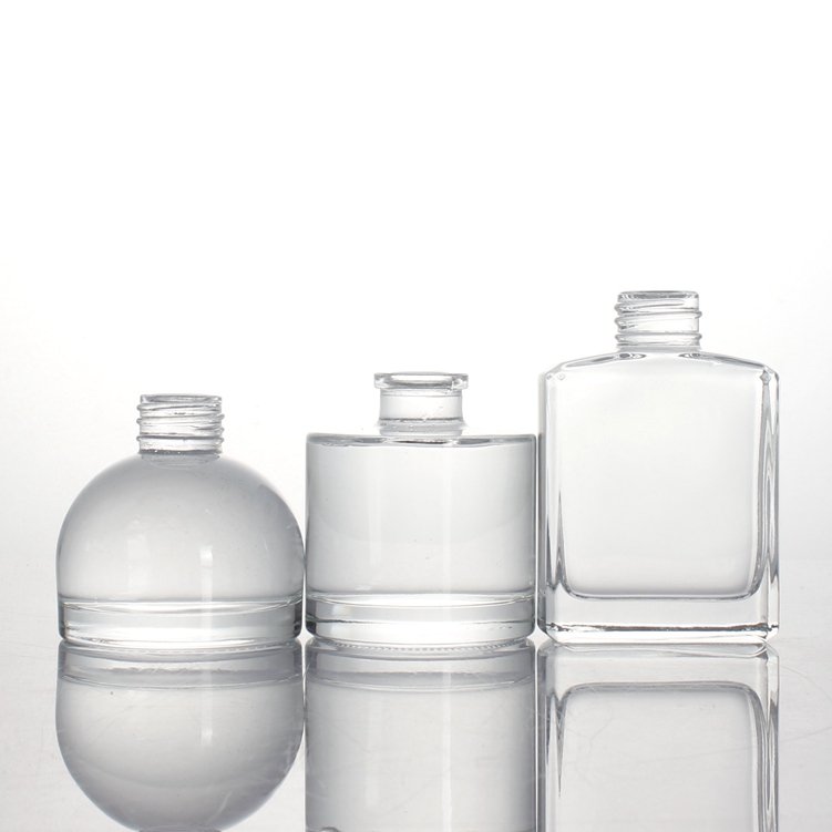 perfume clear reed glass aromatherapy bottle glass perfume bottle 30ml 50ml 100ml square glass bottle