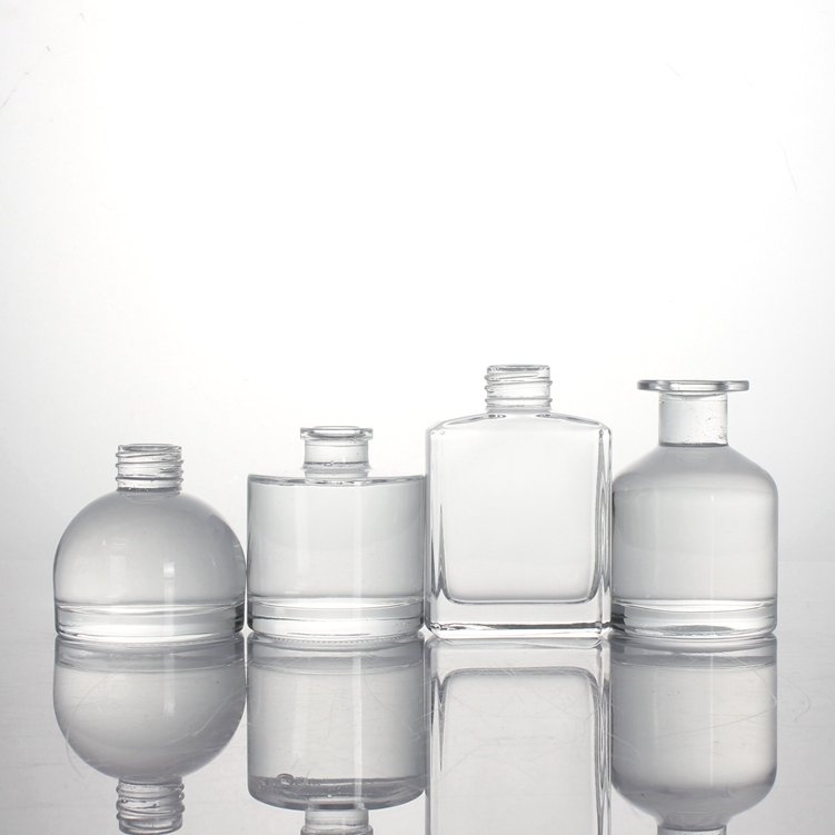 perfume clear reed glass aromatherapy bottle glass perfume bottle 30ml 50ml 100ml square glass bottle