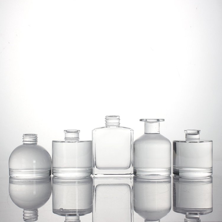 perfume clear reed glass aromatherapy bottle glass perfume bottle 30ml 50ml 100ml square glass bottle