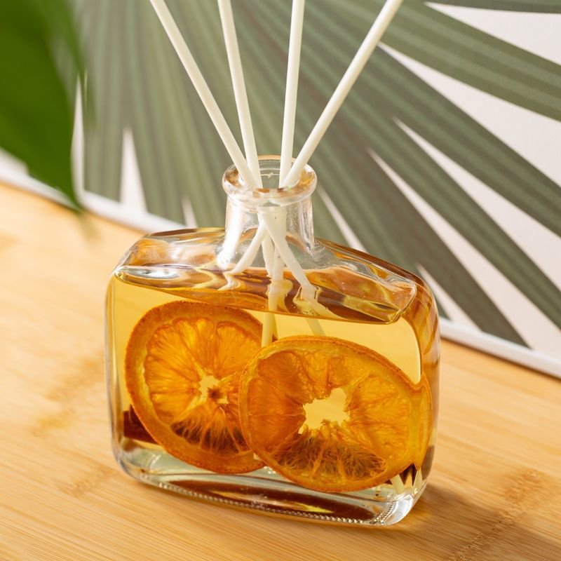 Custom Classical Clear Empty 100ml Fragrance Diffuser Glass Aroma Bottle for Reed Spread Incense